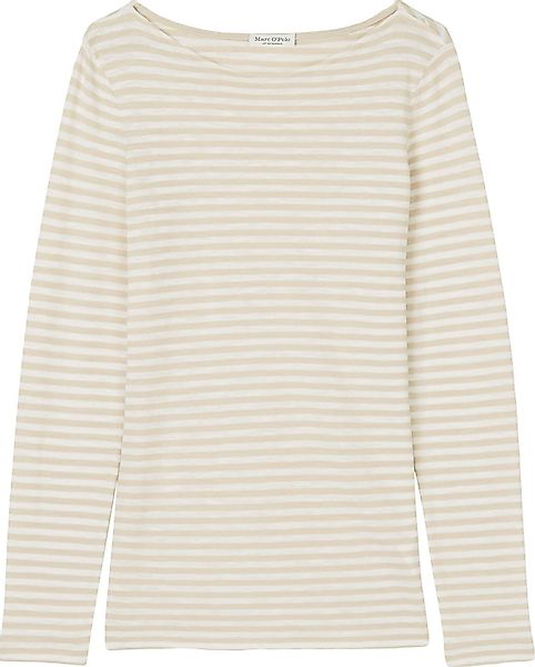 Marc O'Polo Langarmshirt mit leichtem U-Boot-Ausschnitt günstig online kaufen
