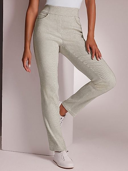 creation L Jerseyhose Lyocell-Polyester-Jacquard-Hose komfortabel günstig online kaufen