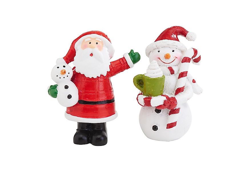 VBS Dekofigur Snowman & Santa (2 St), 2 Stück günstig online kaufen