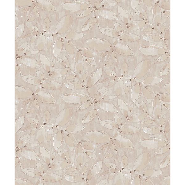 Sanders & Sanders Tapete Gezeichnete Blätter Beige 53 Cm X 1005 M - 640748 günstig online kaufen