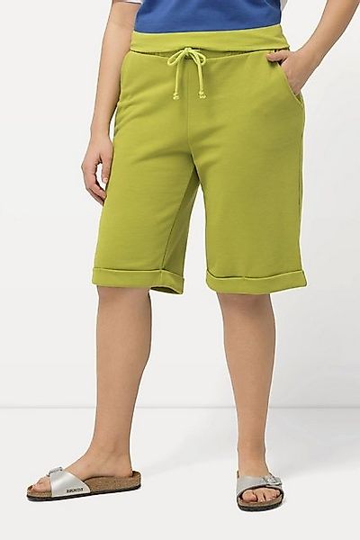 Ulla Popken Jeansshorts Sweatshorts Mary weites gerades Bein Elastikbund günstig online kaufen