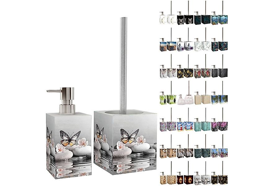 Sanilo Badaccessoire-Set mit Motiv, viele schöne Seifenspender und WC Bürst günstig online kaufen