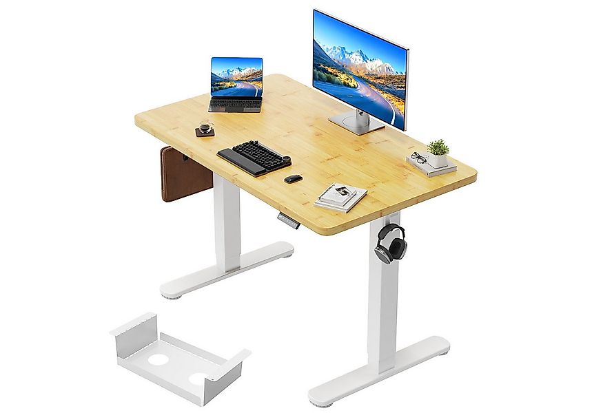 HOMALL Schreibtisch Höhenverstellbarer Schreibtisch mit 4-stufiger Höhenspe günstig online kaufen