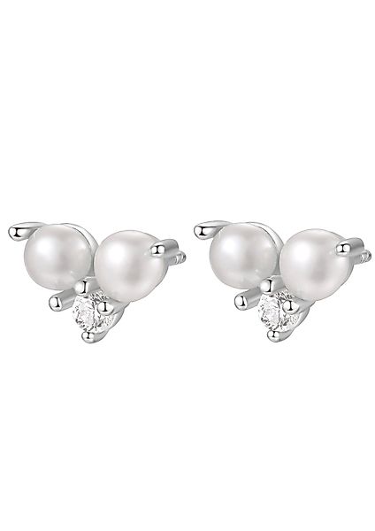 Hey Happiness Perlenohrringe Zirkon Silber Ohrstecker günstig online kaufen