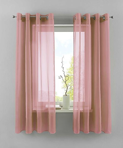 Gardinenbox Gardine, Ösen (2 St), transparent, günstig online kaufen