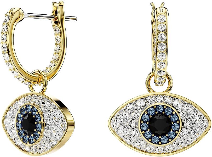 Swarovski Paar Creolen Symbolica Böser Blick magisches Auge, mit Swarovski® günstig online kaufen