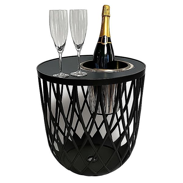 COOTAB Cooler Table Beistelltisch "4-in-1 Loungetisch mit Edelstahl-Kühler günstig online kaufen