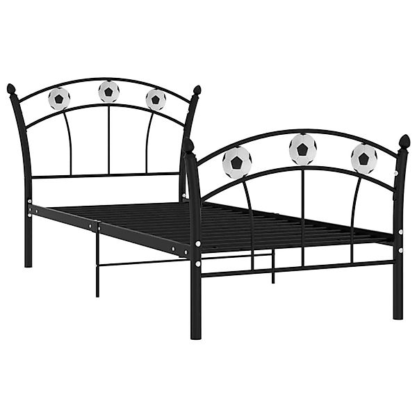 vidaXL Einzelbett mit Fußball-Design Schwarz Metall 90x200 cm779345 günstig online kaufen