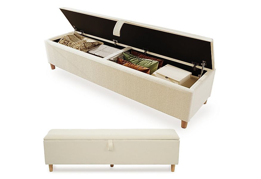 OKWISH Bettbank mit Hydraulischem Stauraum (Polsterbank, 1-St., Aufbewahrun günstig online kaufen