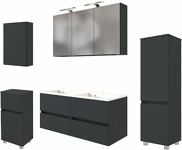 welltime Badmöbel-Set »Welltime Möbel Baabe Waschtisch-Set 3tlg. oder 5tlg. günstig online kaufen