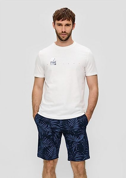s.Oliver Bermudas Bermuda mit All-over-Print aus Baumwoll-Stretch günstig online kaufen