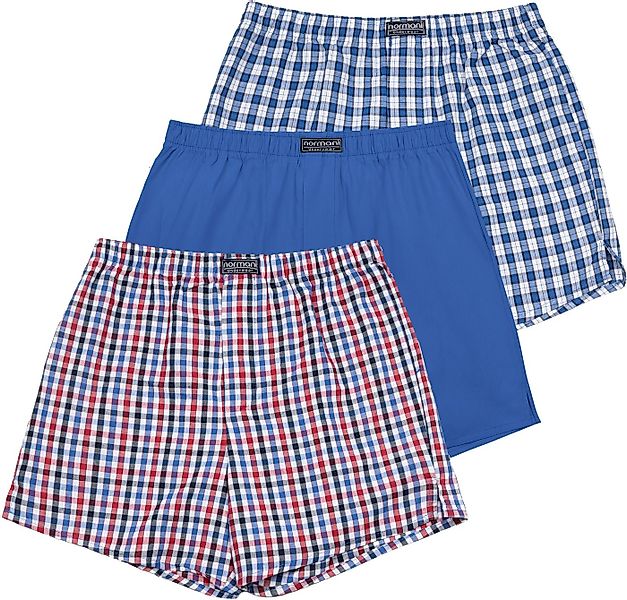 normani Boxershorts 3 Stück Herren Web Boxershorts Aus atmungsaktiver Baumw günstig online kaufen