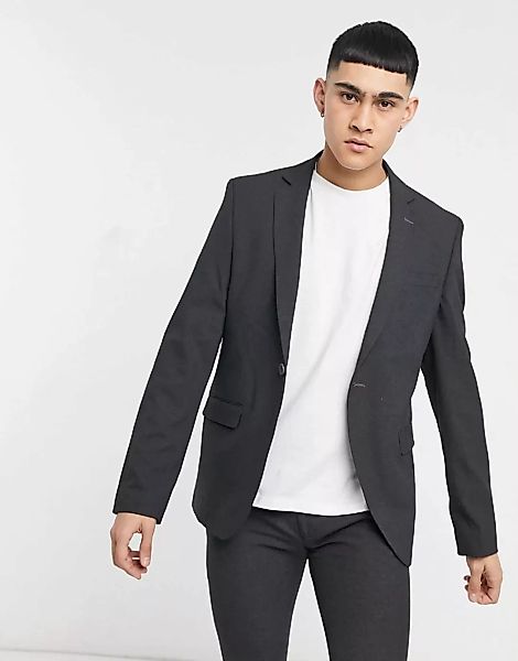 Bolongaro Trevor – Schlichte Anzugjacke mit engem Schnitt in Grau günstig online kaufen