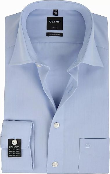 OLYMP Luxor Hemd Extra Lange Ärmel Modern Fit Blue - Größe 37 günstig online kaufen