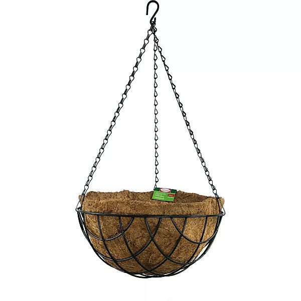 Bellissa Hanging Basket Schwarz inkl. Kokoseinsatz  Ø 55 cm günstig online kaufen