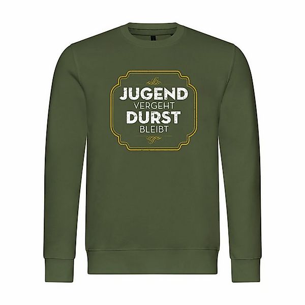 deinshirt Rundhalspullover Herren Pullover Jugend vergeht Durst bleibt Mit günstig online kaufen