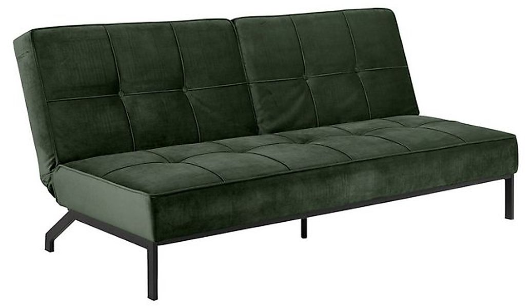 freiraum Schlafsofa Perugia, in waldgrün, Polyester, Stahl - 198x87x95cm (B günstig online kaufen