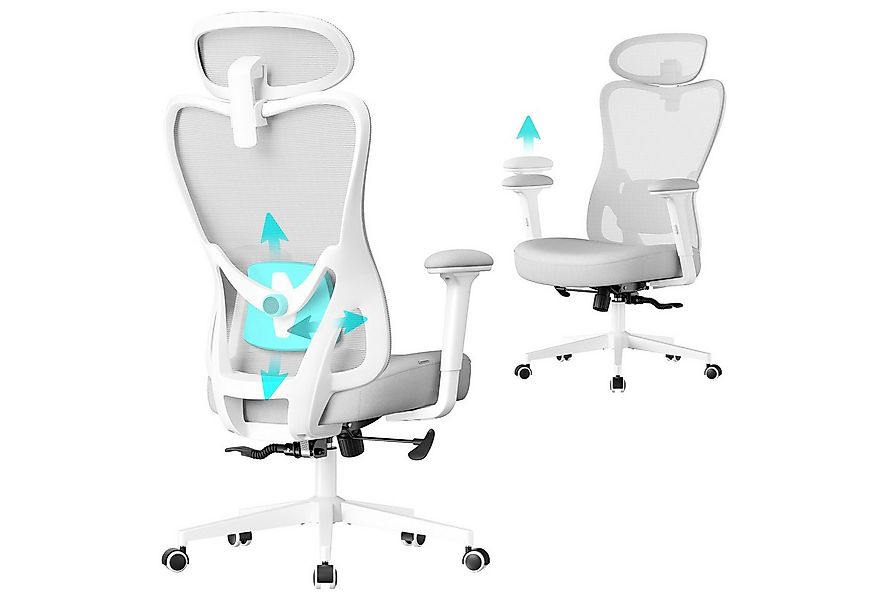 SONGMICS Bürostuhl, ergonomisch, Schreibtischstuhl, Computerstuhl, verstell günstig online kaufen