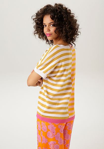 Aniston CASUAL Strickpullover im extravagantem Streifen-Dessin günstig online kaufen