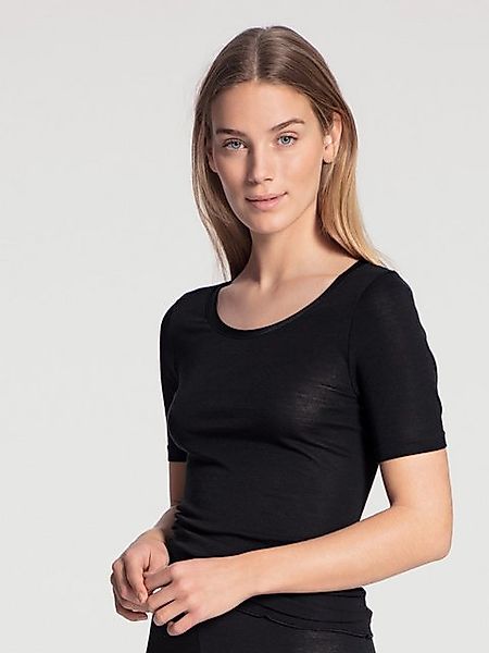 CALIDA Kurzarmshirt True Confidence mit Satinbandeinfassung günstig online kaufen