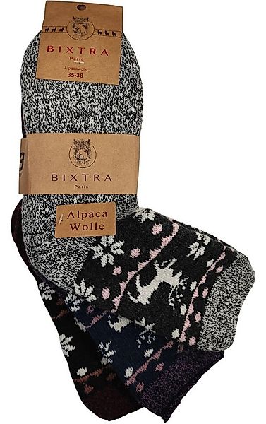 EloModa Thermosocken 3 Paar Damen Alpaka Socken Wollsocken Wintersocken, (3 günstig online kaufen