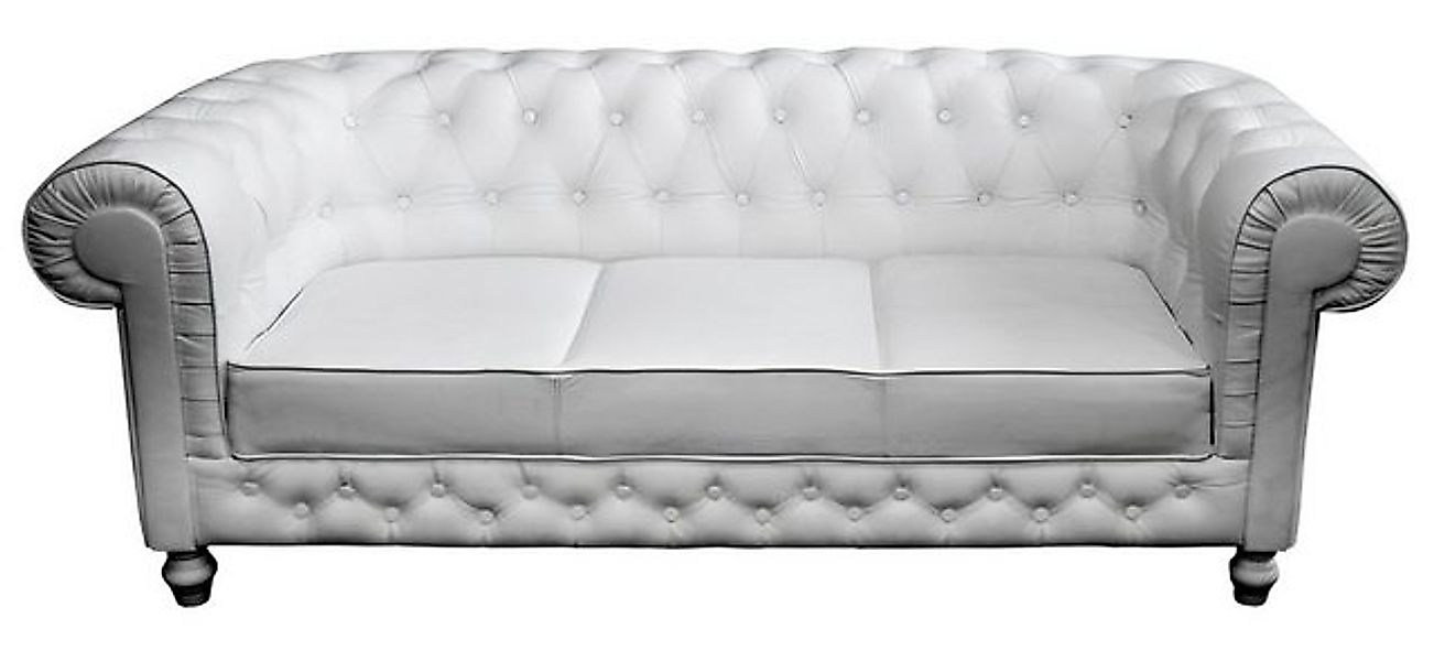 Xlmoebel Sofa 3-Sitzer Ledersofa Chesterfield Garnitur WHITTBY, Hergestellt günstig online kaufen