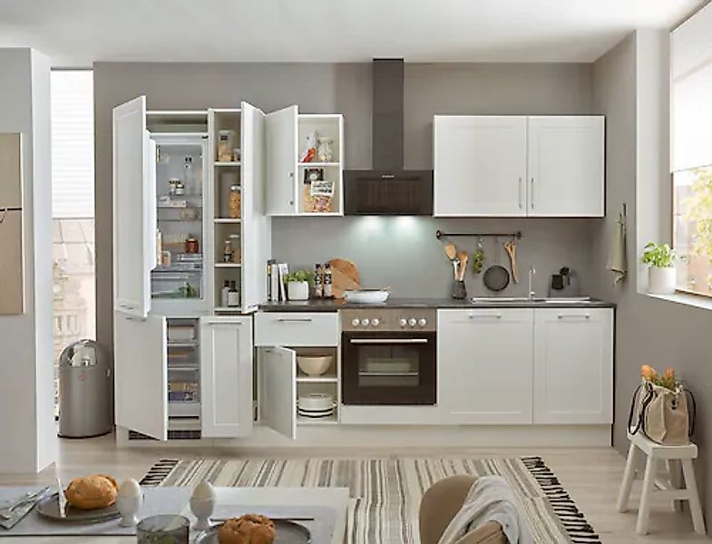 BASIC by Balculina Küchenzeile »Marsi« Breite 310 cm, wahlweise mit E-Gerät günstig online kaufen