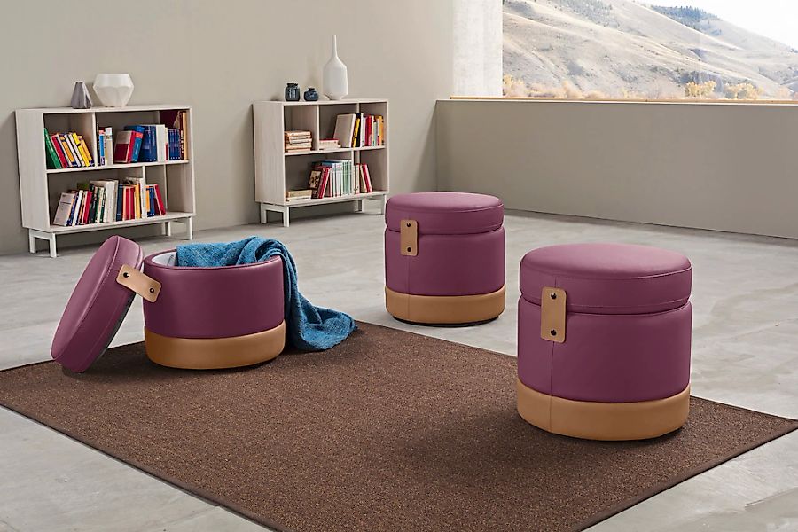 Egoitaliano Hocker "Tonder, Designhocker als Blickfang mit tollen Details" günstig online kaufen