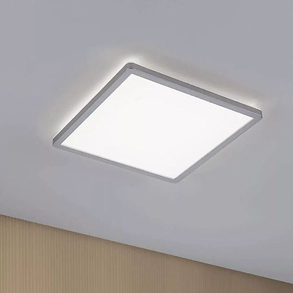 LED Deckenleuchte Atria Shine in Chrom-matt 16W 1600lm 4000K quadratisch günstig online kaufen