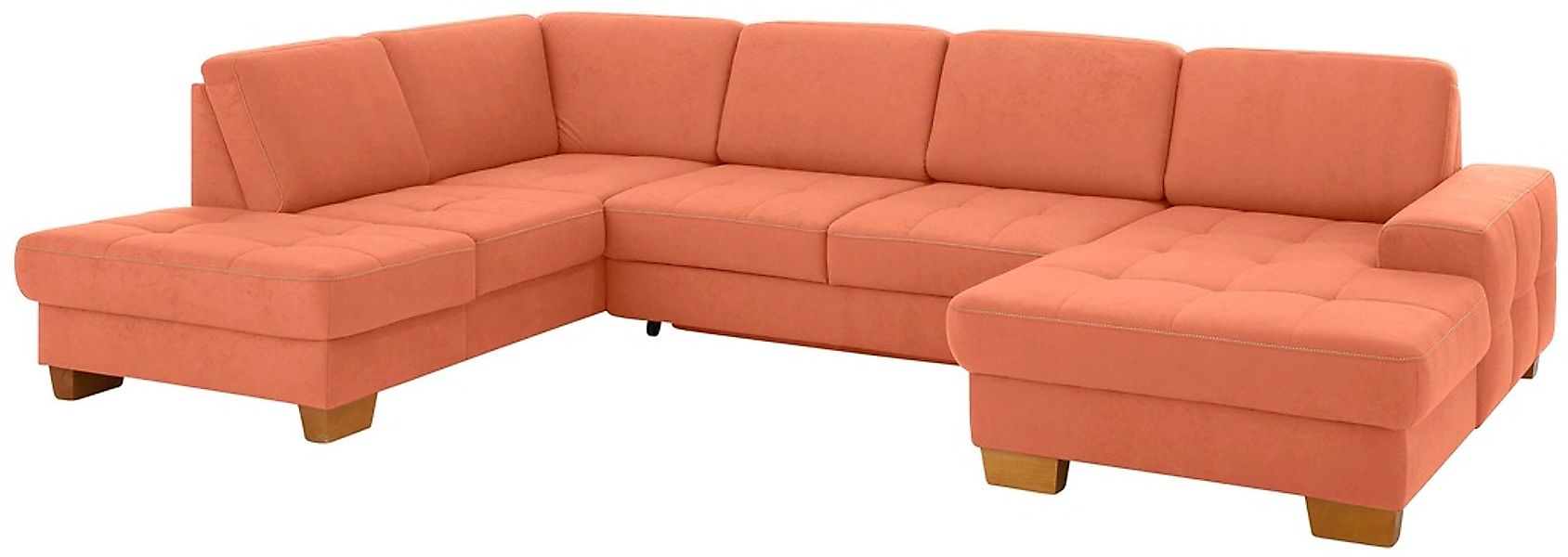 Home affaire Wohnlandschaft »Puccini U-Form« mit Federkern, Sitztiefenverst günstig online kaufen