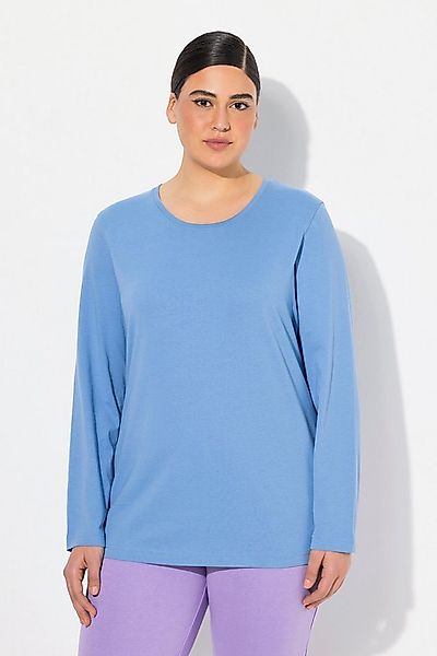 Ulla Popken T-Shirt Shirt Slim Rundhalsausschnitt Langarm günstig online kaufen