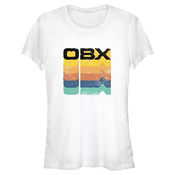 Netflix - Outer Banks - Text OBX Rainbow Stack - Frauen T-Shirt günstig online kaufen