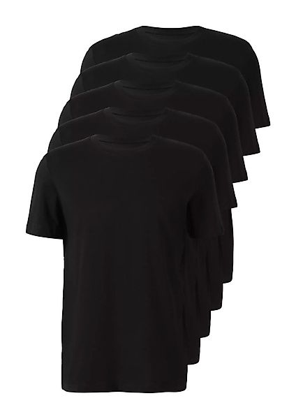 s.Oliver T-Shirt Rundhals-Ausschnitt, kurzarm, 5er Pack günstig online kaufen