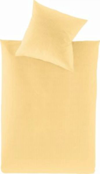 Irisette "Bettwäsche ""Lumen"" Interlock-Jersey" gelb Gr. 155 x 220 + 40 x günstig online kaufen