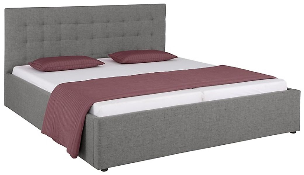 Home affaire Polsterbett "Hamar, Knopfsteppung im Kopfteil, bis 250 KG bela günstig online kaufen
