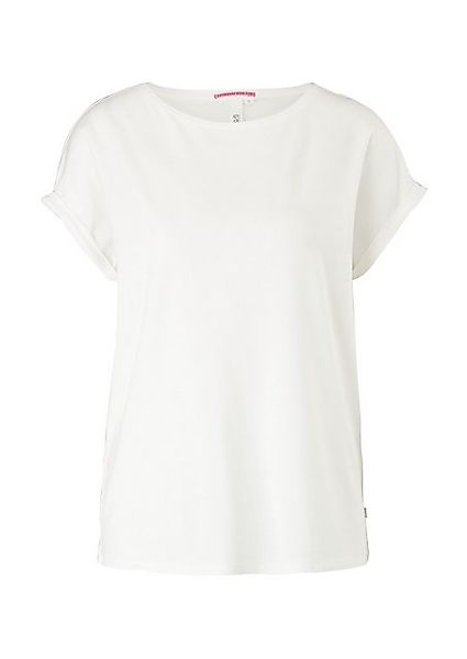 QS Kurzarmshirt Loose-Fit-Shirt im Lyocellmix günstig online kaufen
