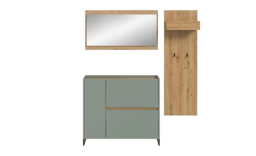 Garderobenkombination   ¦ grün ¦ Maße (cm): B: 192 H: 175 Garderoben & Klei günstig online kaufen