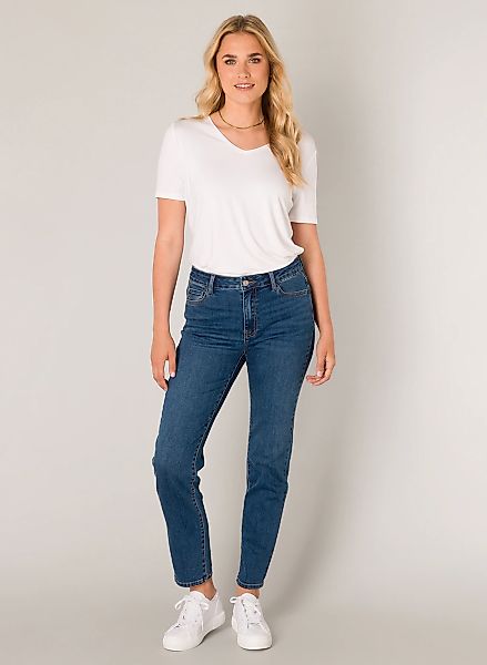 Base Level Slim-fit-Jeans "Arin", in blauer Waschung günstig online kaufen