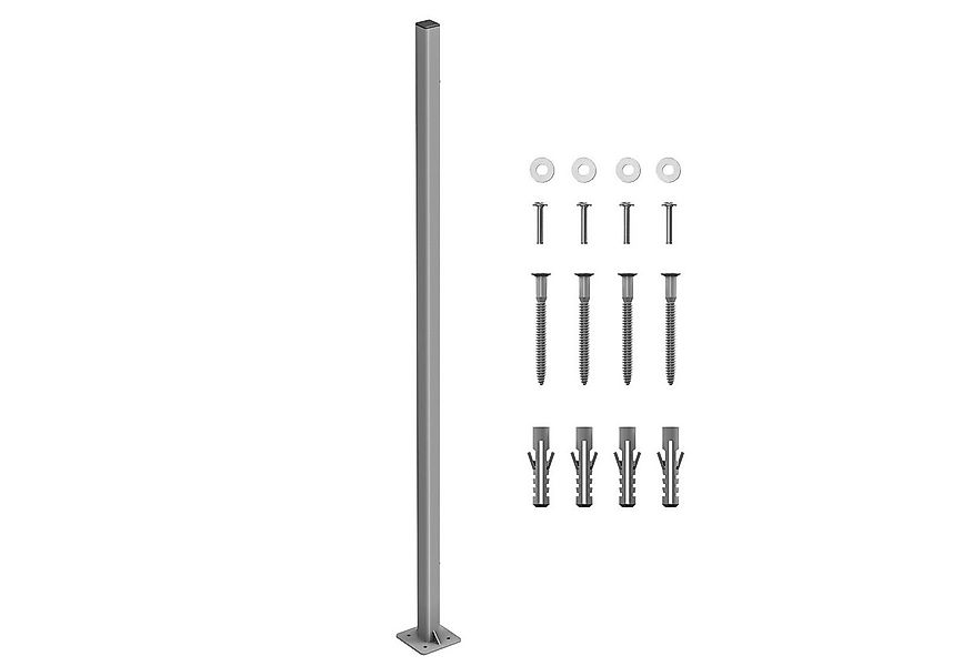 SONGMICS Seitenmarkise Standpfosten nur für Alu Einzel-Seitenmarkise günstig online kaufen