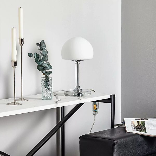 Ancilla - verchromte LED-Tischleuchte m. Dimmer günstig online kaufen