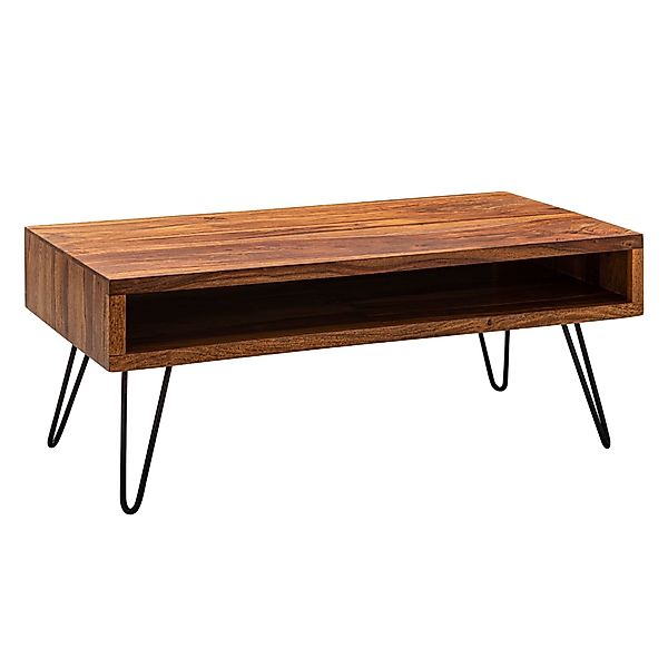 FINEBUY Couchtisch FB54858 (100x40x50 cm Massivholz günstig online kaufen