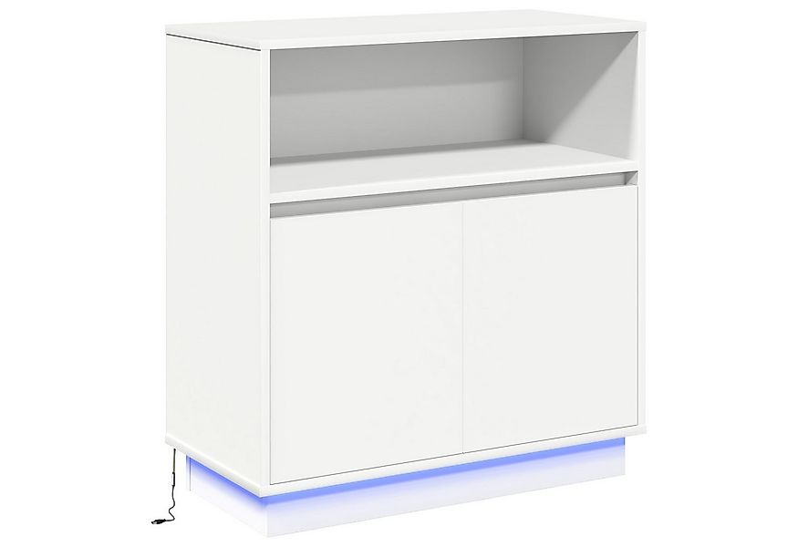 vidaXL Sideboard LED-Sideboard Weiß 71 x 34,5 x 75 cm Holzwerkstoff (1 St) günstig online kaufen