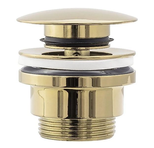 wohnwerk.idee Ablaufgarnitur Ablaufgarnitur Gold Waschbeckenstöpsel Rea Was günstig online kaufen