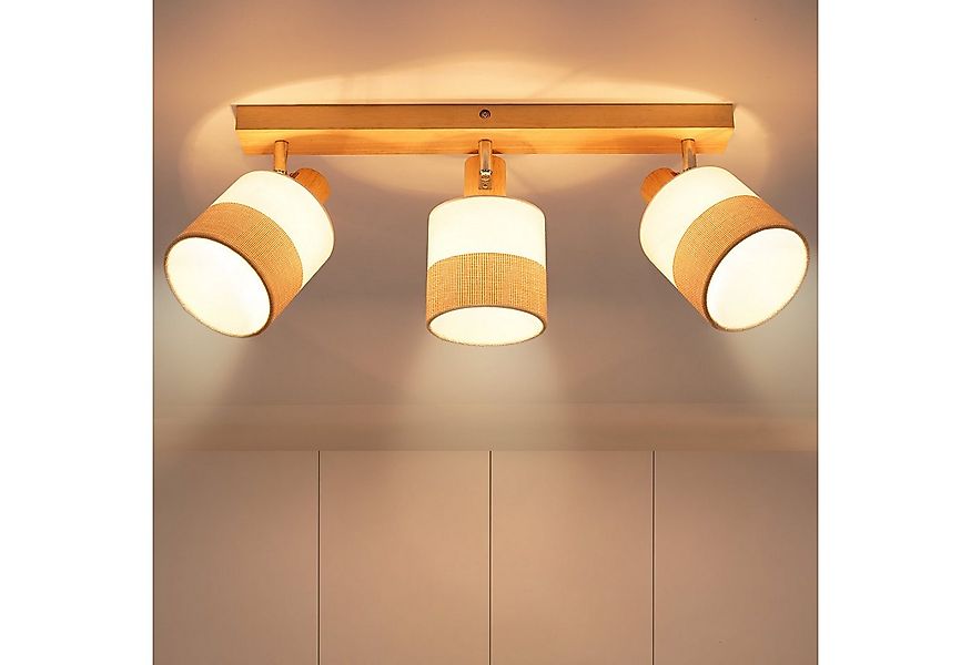 ZMH Deckenleuchte 3 Flammig E14 Deckenstrahler Vintage Deckenspot Schwenkba günstig online kaufen