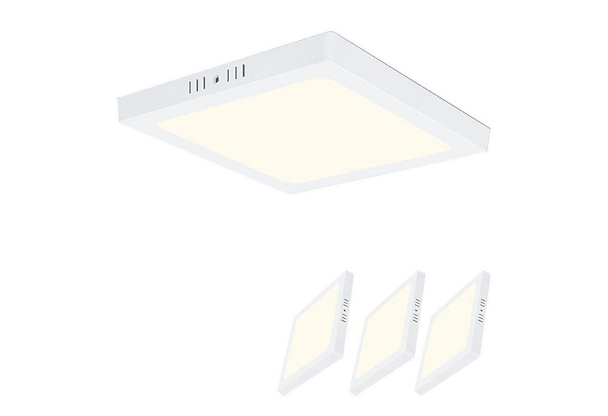 Nettlife LED Panel LED Deckenleuchte Flach Weiß 18W Rund/Eckig, LED fest in günstig online kaufen