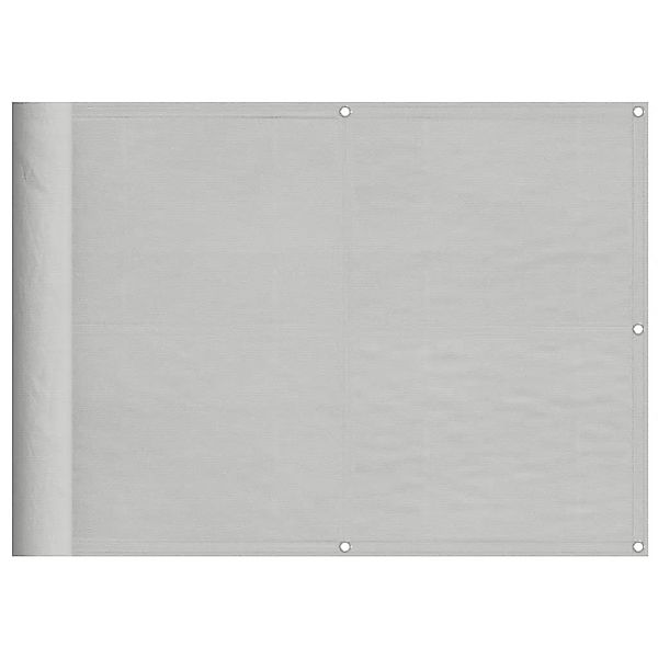 vidaXL Balkon-Sichtschutz Hellgrau 75x300 cm 100 % Polyester-Oxford 4000000 günstig online kaufen