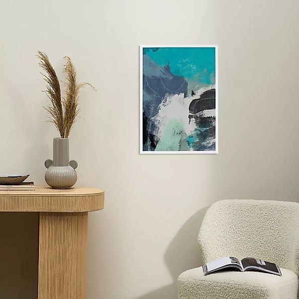 Flood Waves, gerahmter Kunstdruck von Ana Rut Bre (A1) - MADE.com günstig online kaufen