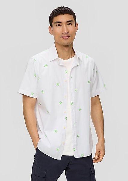 s.Oliver Kurzarmhemd Kurzarmhemd im Slim Fit mit All-over-Print günstig online kaufen