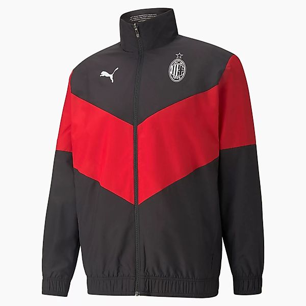 PUMA AC Milan Prematch Fußball Jacke | Mit Aucun | Schwarz/Rot | Größe: XL günstig online kaufen