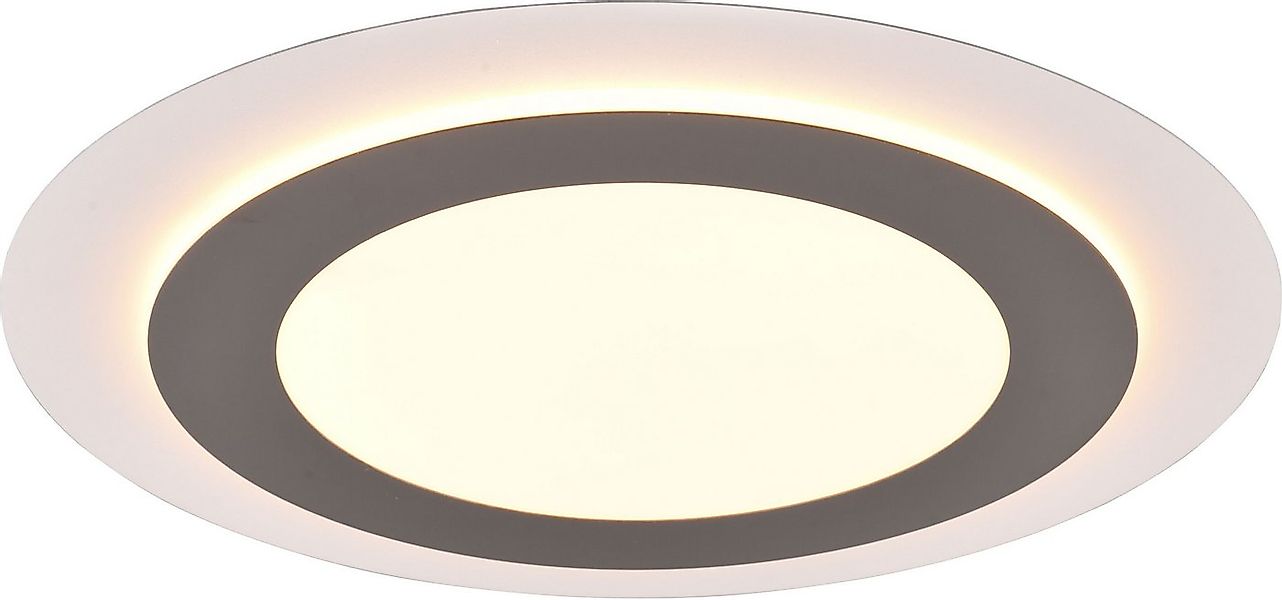 TRIO Leuchten LED Deckenleuchte MORGAN, runde Deckenlampe Ø 45cm, dimmbar, günstig online kaufen